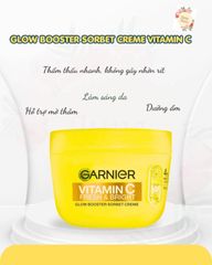 Kem Dưỡng Ẩm Garnier Vitamin C Fresh & Bright dòng mới ra mắt 85ml