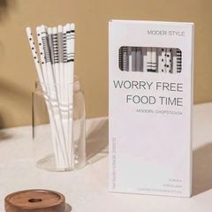 Hộp 5 đôi đũa sứ trắng phong cách Nhật Bản (TH303)