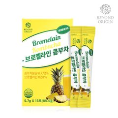 Trà Detox Thải Độc Bromelain Kombucha Beyond Origin - Hỗ Trợ Tiêu Hoá, Thanh Lọc Cơ Thể Từ Thiên Nhiên, Hương Vị Dứa Thơm Mát