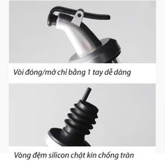 Chai đựng nước mắm, dầu ăn với đầu vòi đặc biệt chống rót tràn (TH311)