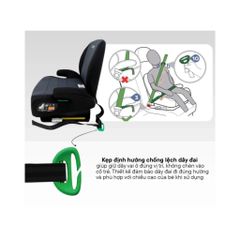 Ghế ngồi ô tô trẻ em Booster Zaracos Simon 0168 (có Isofix) cho bé từ 5 tuổi