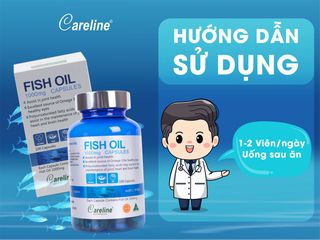 [Nhập khẩu] Careline  Fish Oil 1000mg Dầu cá hồi đại dương Úc  (Hộp 100v)