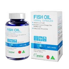 [Nhập khẩu] Careline  Fish Oil 1000mg Dầu cá hồi đại dương Úc  (Hộp 100v)