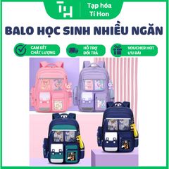 Balo học sinh nhiều ngăn chống gù hoạt hình siêu nhẹ (TH326)