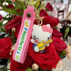 Móc khóa chìa khóa hoạt hình Cryon Shin Chan, Hello Kitty, Doraemon nhiều màu sắc, mẫu mã dễ thương