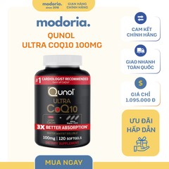 Viên Uống Hỗ Trợ Tim Mạch Qunol Ultra CoQ10 100mg - Bổ Sung Coenzyme Q10 Dễ Hấp Thu Từ Mỹ