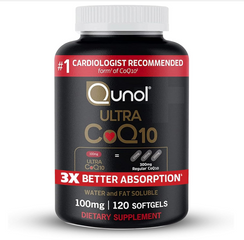 Viên Uống Hỗ Trợ Tim Mạch Qunol Ultra CoQ10 100mg - Bổ Sung Coenzyme Q10 Dễ Hấp Thu Từ Mỹ