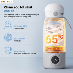 Bình đun và hâm nước pha sữa di động mini 0.5L Bear BKL-055EJ