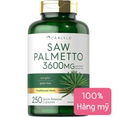 Carlyle Saw Palmetto 3600mg 250 viên – Hỗ trợ sức khỏe tuyến tiền liệt và cân bằng hormone nam