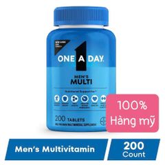 200 Viên Uống One A Day Men Multivitamin Dưới 50 Tuổi - Bổ Sung Hơn 20 Vitamin & Khoáng Chất, Tăng Cường Sức Khỏe Nam giới