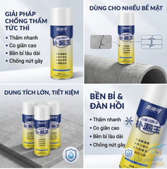 Bình xịt chống thấm đa năng, ngăn nước, chống rò rỉ, chống ẩm mốc hiệu quả