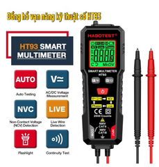 HT93 Máy đo điện áp vạn năng kỹ thuật số thông minh 2000 Máy đo điện áp đếm NCV