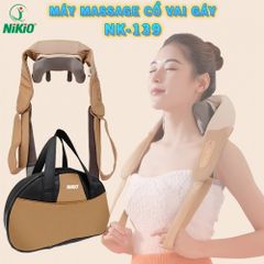 Máy Massage Cổ Vai Gáy Pin Sạc Nikio NK-139 - Thư Giãn Cùng Nhiệt Nóng, Chế Độ Massage Thông Minh, Dễ Dàng Mang Theo Cả Ngày