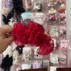 Đôi Tóc Hoa Ren Màu Pastel đính đá sang trọng - Phụ kiện tóc