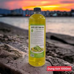 (COMBO 02 chai) Nước lau sàn, Nước cất tinh dầu sả chanh 100% organic sạch khuẩn thơm mát tự nhiên chai 1000ml