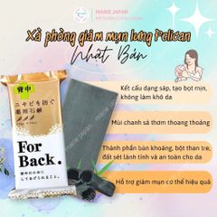 Xà Phòng Tắm Pelican For Back Nhật Bản 135g – Chuyên Biệt Cho Da Lưng, Giảm Mụn, Sạch Thoáng