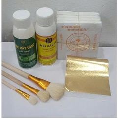 Combo dát vàng dừa Tết gồm 500 lá vàng kèm đủ phụ kiện