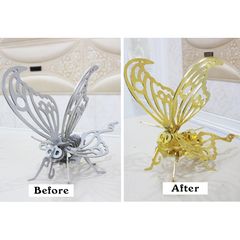 1000 LÁ VÀNG B GIÒN ĐẾ VƯƠNG KHỔ 14CM MÀU VÀNG ÁNH KIM BÓNG ĐẸP TRANG TRÍ TRÊN MỌI CHẤT LIỆU