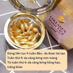 Viên tinh chất Collagen JM Multi Vita Capsule Ampoule - Serum làm sáng da, tăng độ đàn hồi, hỗ trợ phục hồi da  .