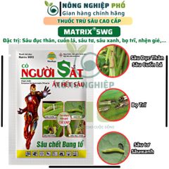Thuốc trừ sâu cao cấp hiệu Người sắt Multiagro gói 20g, Diệt sạch sâu cuốn lá, đục thân, sâu xanh, sâu tơ trên cây, hoa 739237