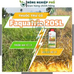 Chế phẩm cỏ Faquatrio 20SL Multiagro chai 900ml, Thuốc trừ cỏ hoang, lưu dẫn cực mạnh diệt tận gốc rễ cỏ kháng 739239