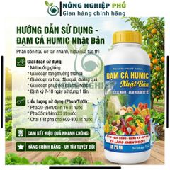 Phân Bón ĐẠM CÁ HUMIC Nhật Bản Ra Rễ Cực Mạnh, Xanh Nhanh Tốt Bền Cho Các Loại Cây Trồng, Hoa Kiểng, Rau Màu 739248