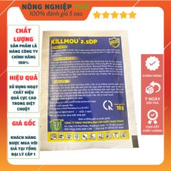 Thuốc Diệt Chuột KILlMOU2.5DP(Gói 10g) GIẢI PHÁP NÔNG NGHIỆP TIÊN TIẾN Thế Hệ Mới, Hiệu Quả Cao, Cam Kết Diệt Sạch Chuột 739276