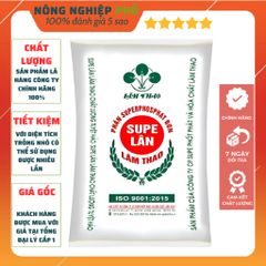 [KHUYỄN MÃI] Phân Supe Lân Lâm Thao Giúp Cây Phát Triển Bộ Rễ, Hình Thành Mầm Hoa, Đẻ Nhánh, Xanh, Dày Lá- Túi 1Kg 739304