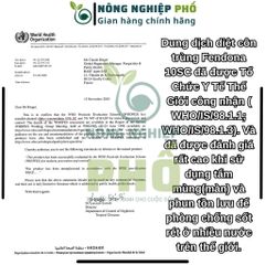 Thuốc diệt muỗi Fendona 10sc gói 5ml hàng Đức, không mùi, diệt gián, ruồi, kiến ba khoang hiệu quả, an toàn |Multiagro 739314