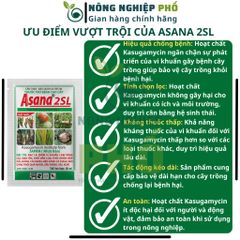 Chế Phẩm Trị Nấm Bệnh Vi Khuẩn ASANA Multiagro - Bạc Lá, Đạo Ôn, Khô Vằn, Thối Nhũn, Héo Xanh, Thối Quả Cây Kiểng, Rau 739324