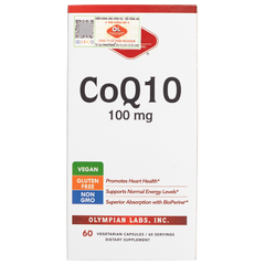 [Nhập khẩu] Viên uống Coq10 100Mg Olympian Labs - Hỗ trợ sức khỏe tim mạch (Hộp 60v)