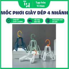 Móc phơi giày dép 4 nhánh 360 độ (Màu ngẫu nhiên) (TH337)