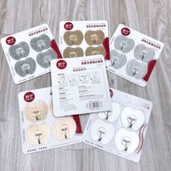 Vỉ 4 cái móc dán tường hình quả táo siêu dính siêu chắc (Màu ngẫu nhiên) (TH338)