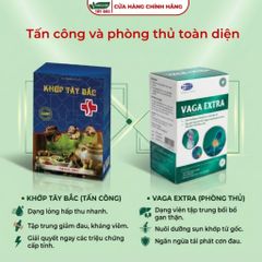[COMBO GỌNG KÌM] Cao uống khớp tây bắc và vaga extra hỗ trợ giảm đau nhức, tê bì, đau mỏi vai gáy, thắt lưng, cột sống