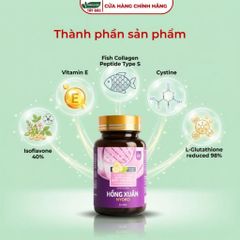 Viên uống nội tiết tố HỒNG XUÂN NYOKO - Hỗ Trợ Nội Tiết Tố Nữ, Giảm Bốc Hỏa, Mất Ngủ (Hộp 30 Viên)