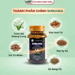 Viên uống tiểu đêm SHIKAWA -  Bổ Thận, hỗ trợ tiểu nhiều lần, tiểu đêm, tiểu không tự chủ (Chính Hãng Hộp 30 Viên)