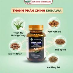 (MUA 3 TẶNG 1) Viên uống tiểu đêm SHIKAWA - Bổ Thận, hỗ trợ tiểu nhiều lần, tiểu đêm, tiểu không tự chủ ( Hộp 30V)