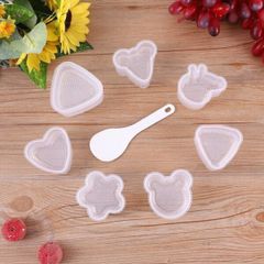 Set 7 khuôn ép cơm nắm trong suốt cho bé (TH344)