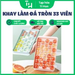 Khay làm đá tròn 33 viên nhựa dày Việt Nhật (TH357)