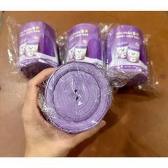 Cuộn túi rác có quai xách oải hương tím (TH362)