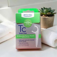 Bộ Chỉ Kẽ Răng All Smiles Total Care Recycled Plastic Flossers 50 Cây