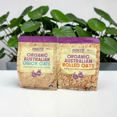 Yến Mạch Hữu Cơ Macro Úc 500g - Dinh Dưỡng Tự Nhiên, Dễ Chế Biến, Tốt Cho Tim Mạch và Làm Đẹp Da