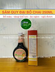 Sâm Qui Đại Bổ - Bồi Bổ Sức Khoẻ Chai Sành 250ml