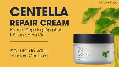 Kem dưỡng ẩm phục hồi rau má GoodnDoc Centella Repair Cream 50ml
