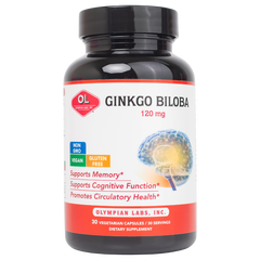 [Nhập khẩu] Viên uống Ginkgo Biloba 120mg Olympian Labs - Viên uống bổ não (Hộp 30v)