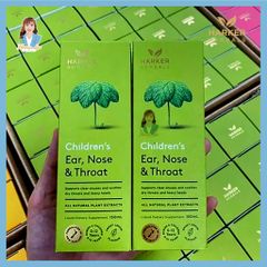 Siro Tai Mũi Họng cho bé thực phẩm bảo vệ sức khỏe HARKER HERBALS Children's Ear Nose & Throat 150ml 739476