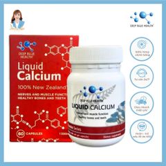 Viên uống bổ sung Canxi và Vitamin D New Zealand Deep Blue Health Liquid Calcium 60 viên