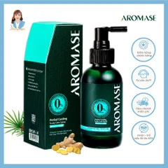 Xịt dưỡng tóc, giảm viêm da đầu Đài Loan AROMASE Herbal Cooling Scalp Care Spray 40ml - cho da dầu