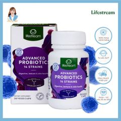 Viên uống men vi sinh 14 chủng New Zealand Lifestream Advanced Probiotic 30 viên