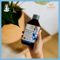 Thực phẩm bảo vệ sức khỏe Deep Lung Support 250ml từ 12 tuổi - Thương hiệu Harker Herbals dạng siro